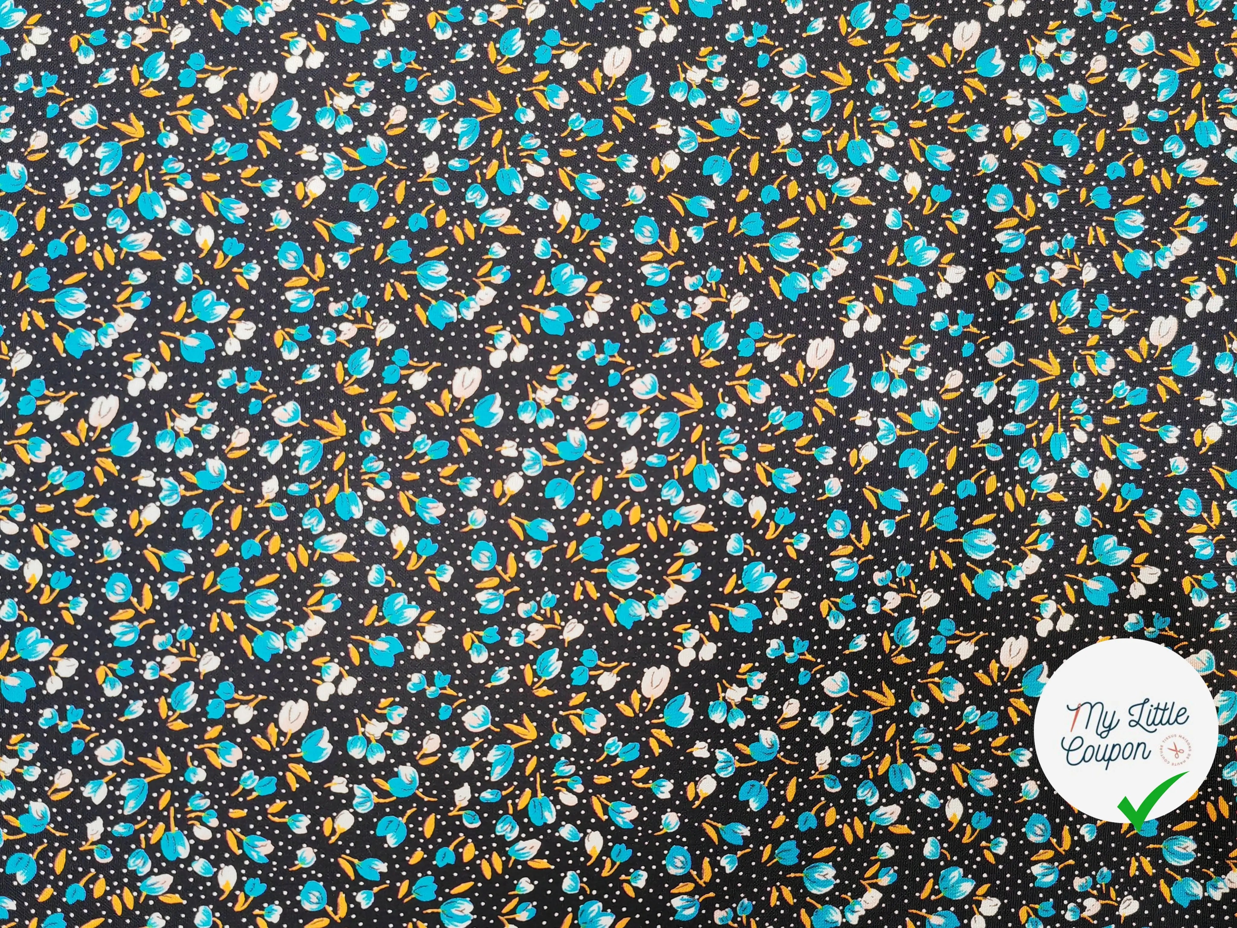 WOOLPEACH PTITES FLEURS BLEU CLAIRE - My Little Coupon