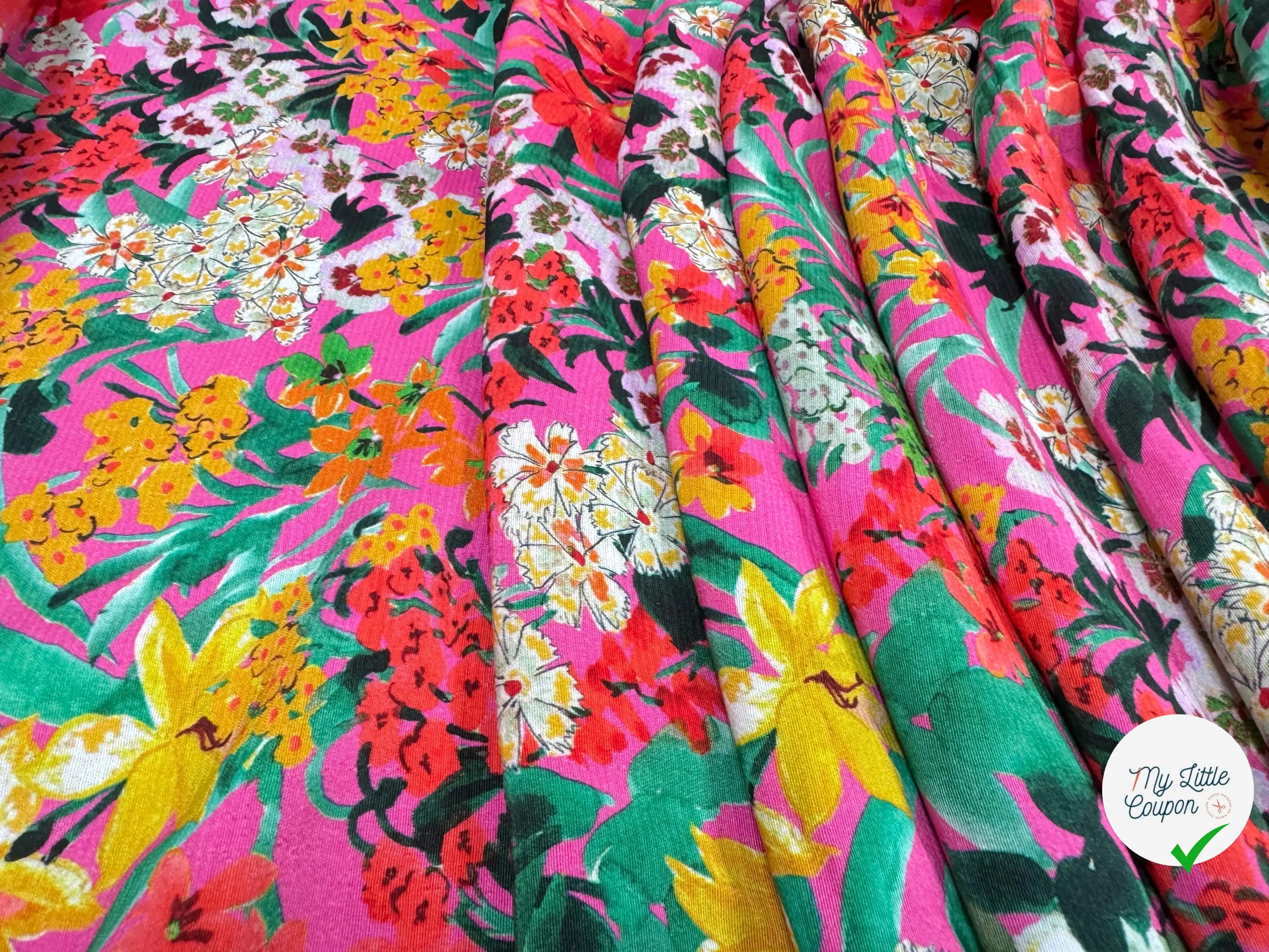 CREPE VISCOSE A FLEURS - My Little Coupon