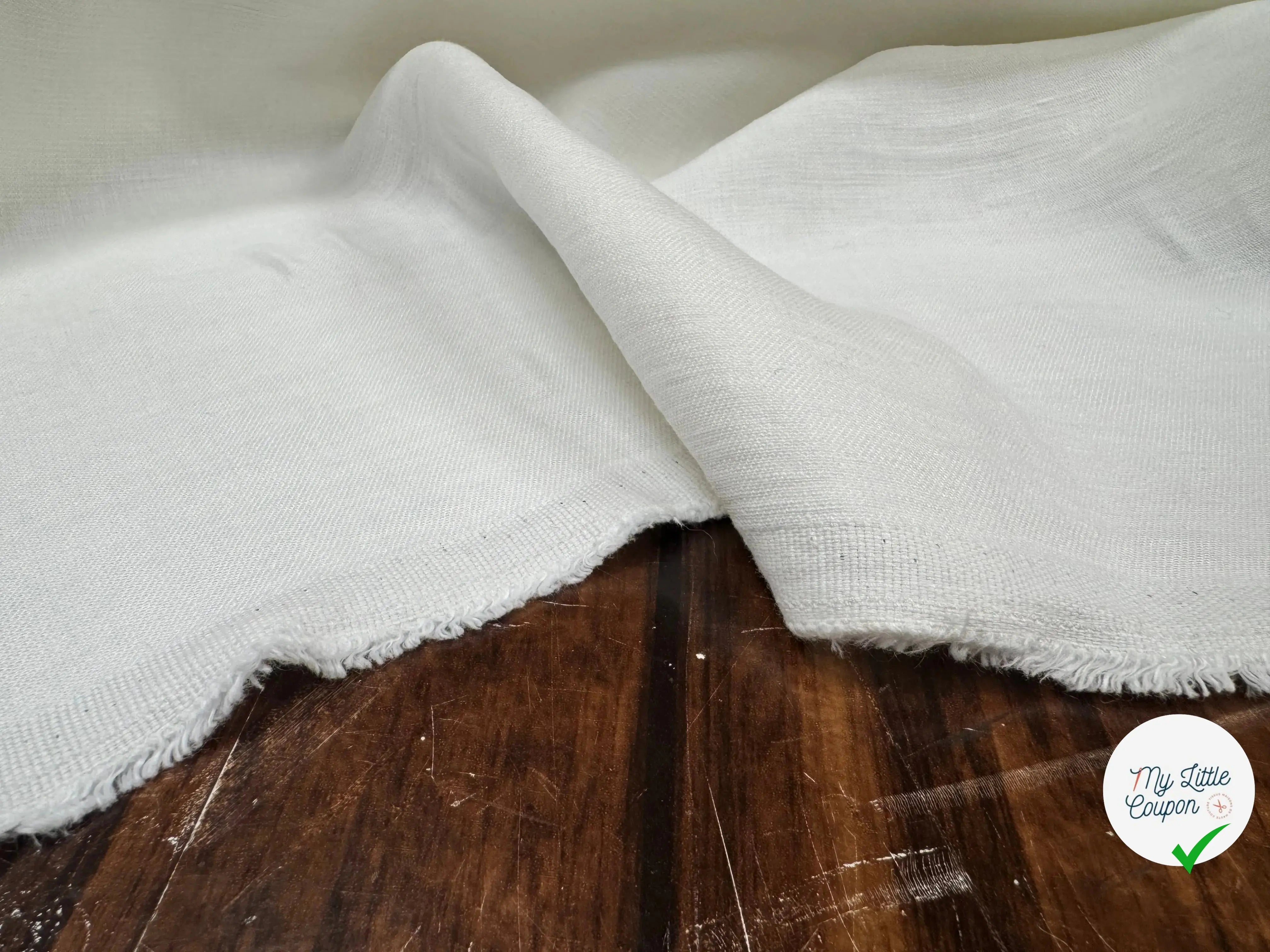 DOUBLE LINEN, White - My Little Coupon