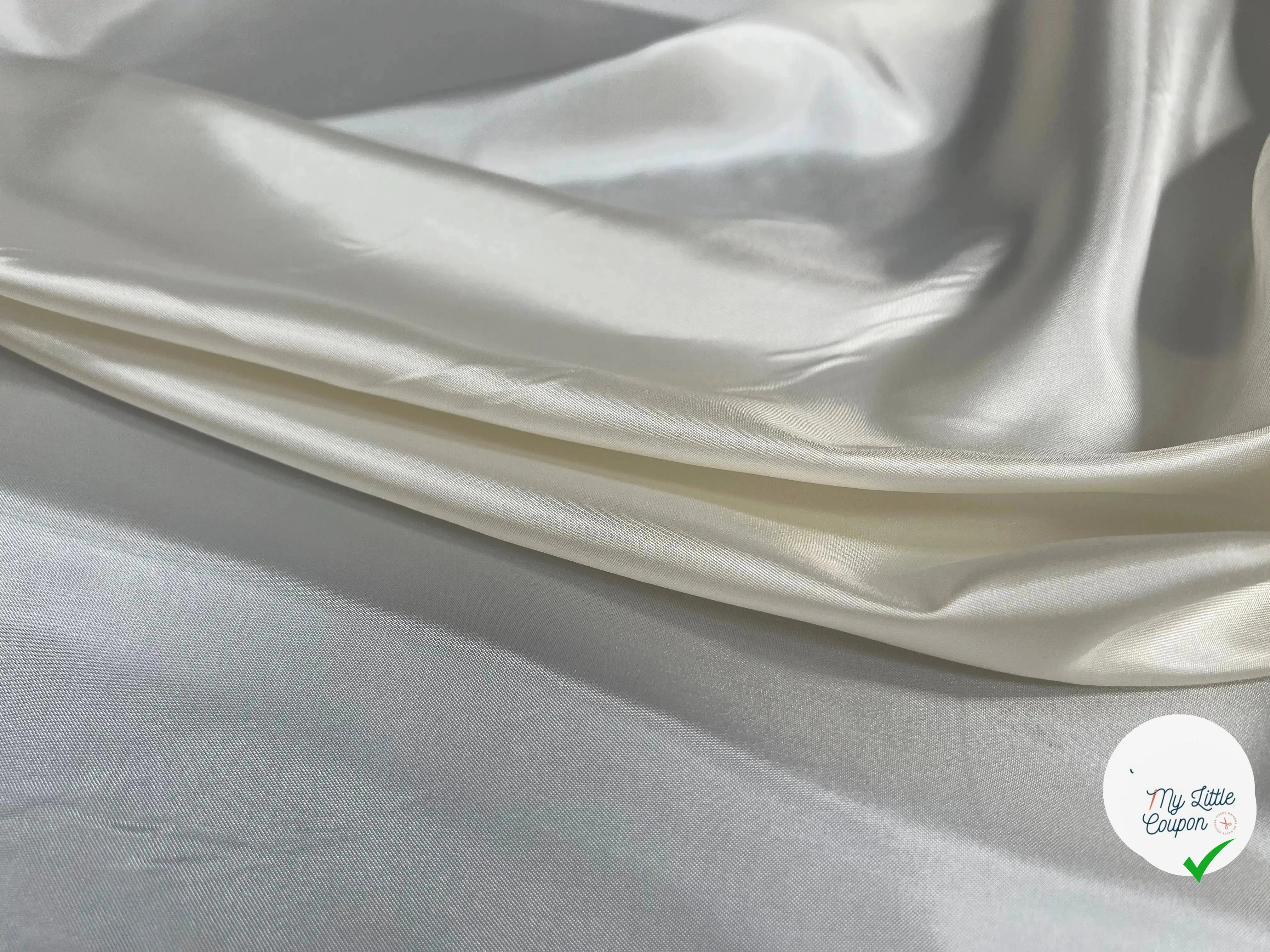 DOUBLURE SATIN ACÉTATE IVORY - My Little Coupon