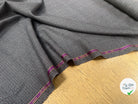 DRAPERIE PIED DE POULE 100% LAINE GRIS ROUGE NOIR AVEC LISIÈRE PARLANTE - My Little Coupon