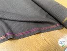 DRAPERIE PIED DE POULE 100% LAINE GRIS ROUGE NOIR AVEC LISIÈRE PARLANTE - My Little Coupon
