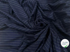 FLANELLE DE LAINE RAYURE ULTRA CHIC MARINE - My Little Coupon