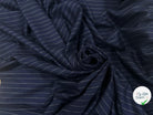 FLANELLE DE LAINE RAYURE ULTRA CHIC MARINE - My Little Coupon