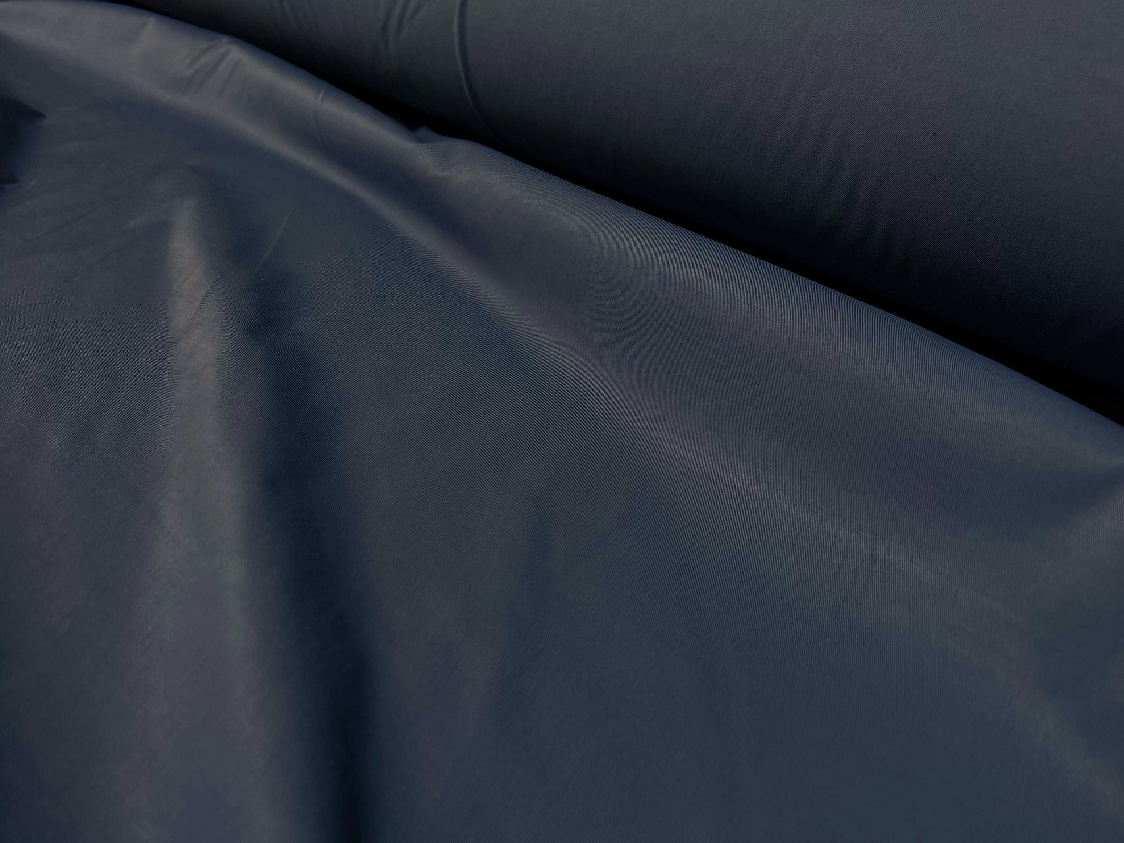 (chute) GABARDINE DE COTON PEIGNÉE ENDUITE BLEU - My Little Coupon