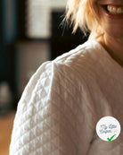 JERSEY MATELASSE BLANC LOSANGES MLC INTERN