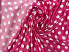 JERSEY VENEZIA FUCHSIA POIS BLANC 1CM MLC INTERN