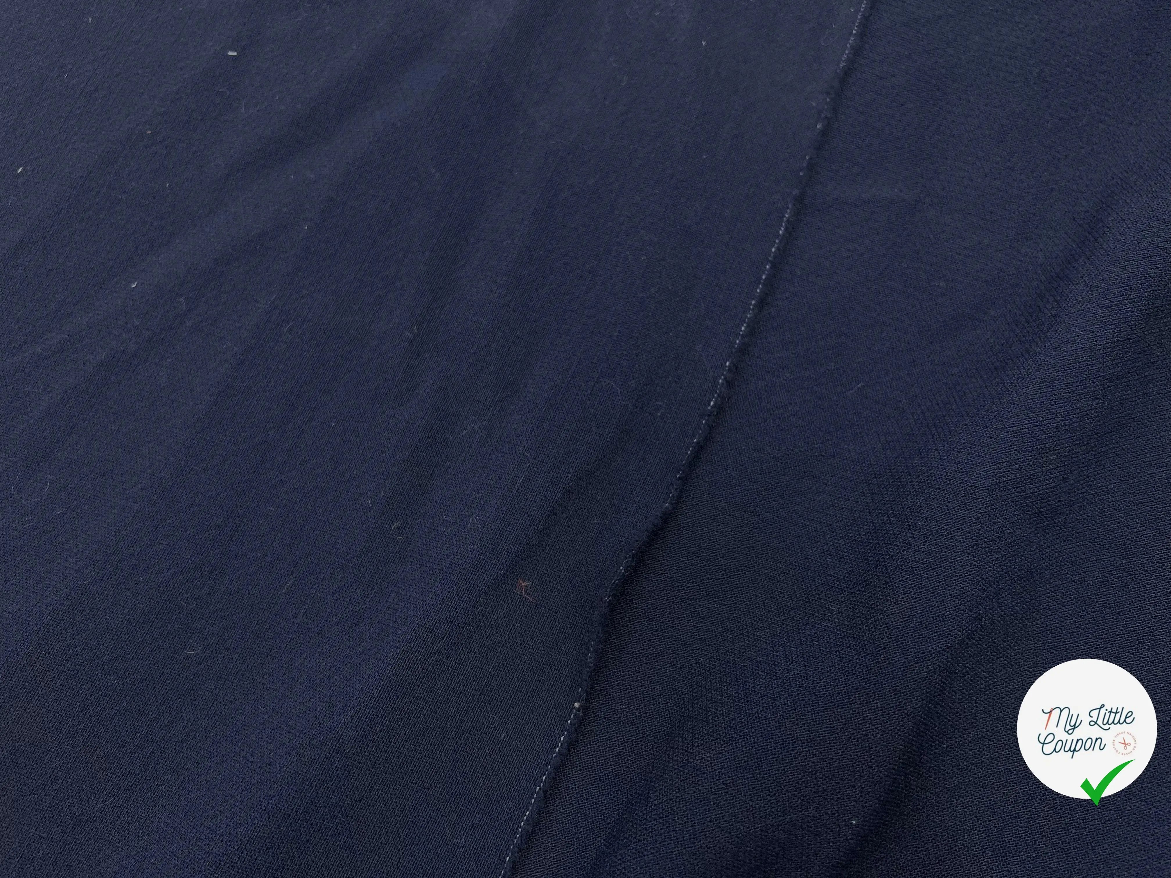 LAINAGE POUDRÉ NAVY - My Little Coupon - tissu - coudre