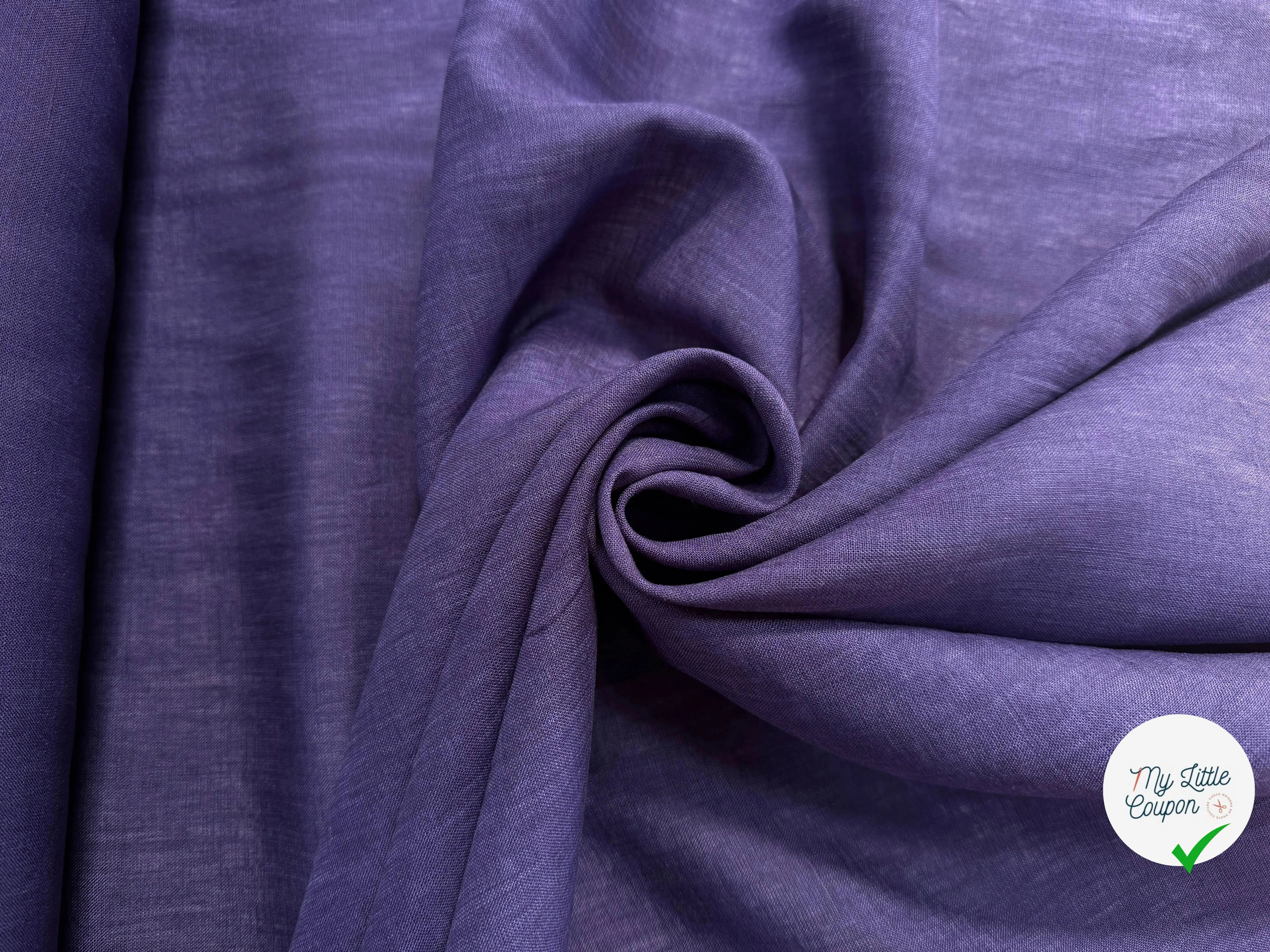 LIN VIOLET MAGENTA FONCÉ UNI - My Little Coupon