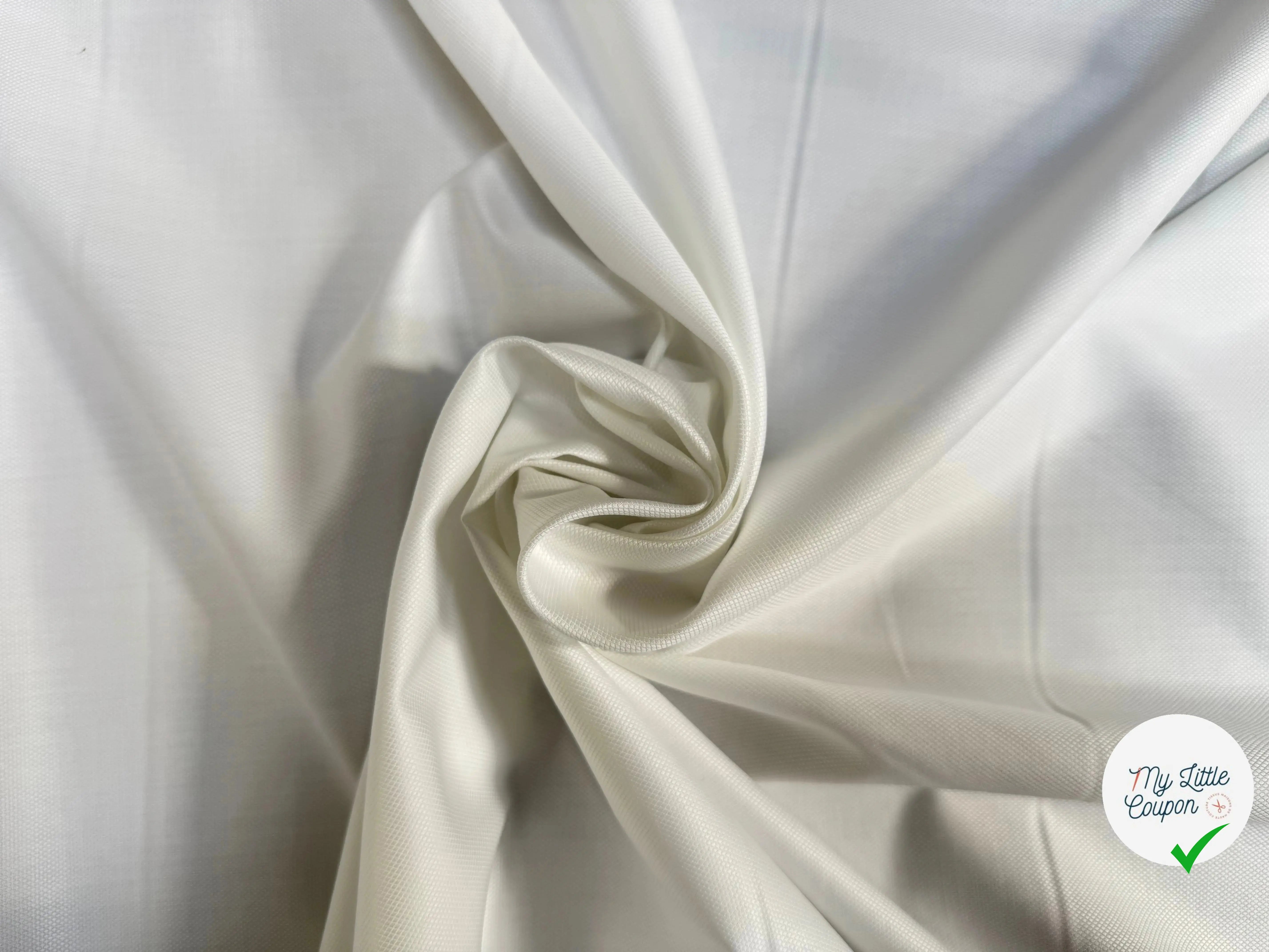 PIQUÉ DE COTON 100% COTON BLANC - My Little Coupon