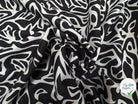 POPELINE COTON IMPRIMÉ NOIR - My Little Coupon