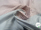 POPELINE DE COTON BICOLORE GRANDES RAYURES BLEUES ET ROUGE - My Little Coupon