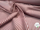 POPELINE DE COTON RAYURES ROUGES ET BLANCHES - My Little Coupon