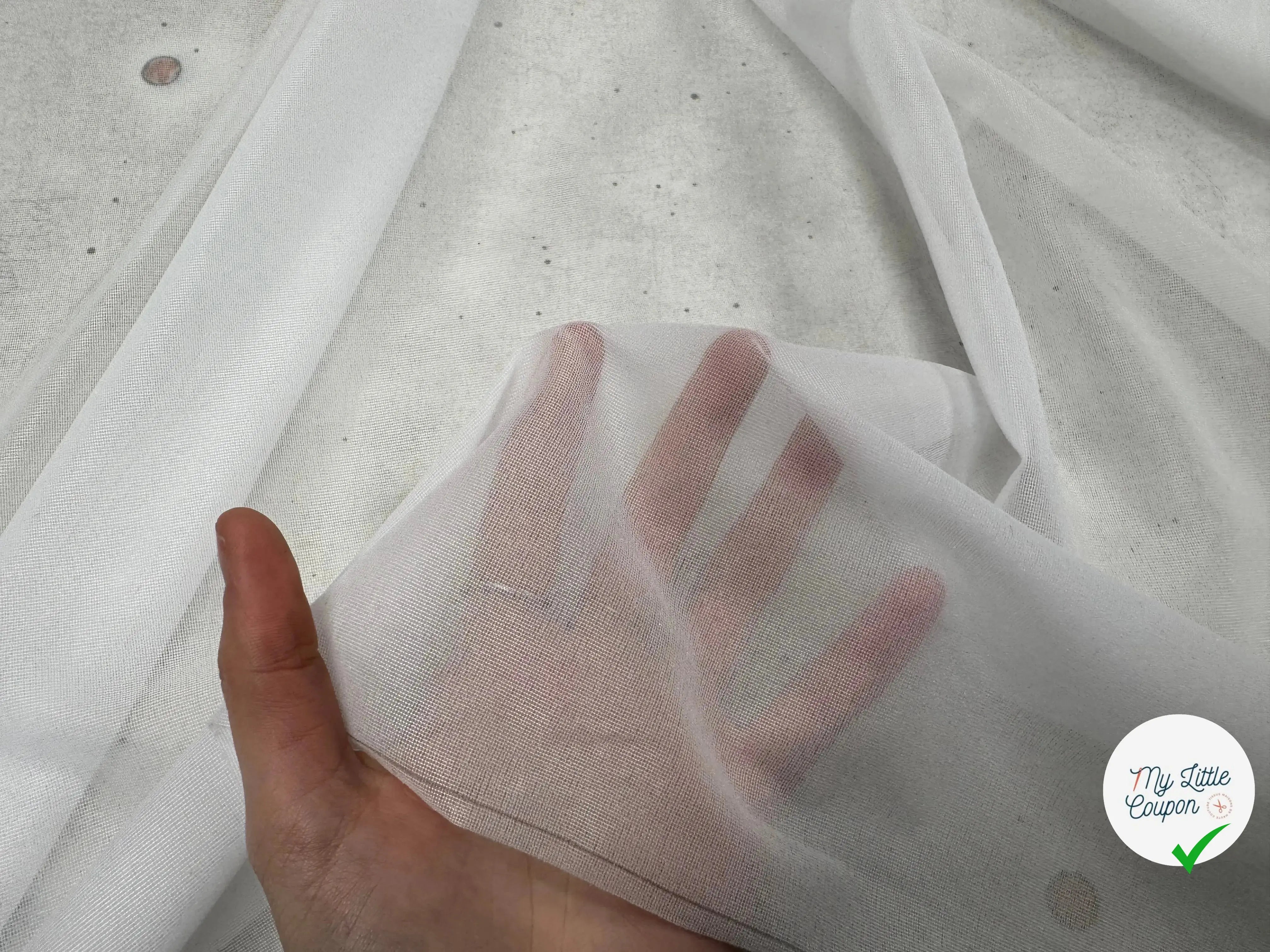 THERMOCOLLANT MAILLE TISSÉ BLANC - My Little Coupon