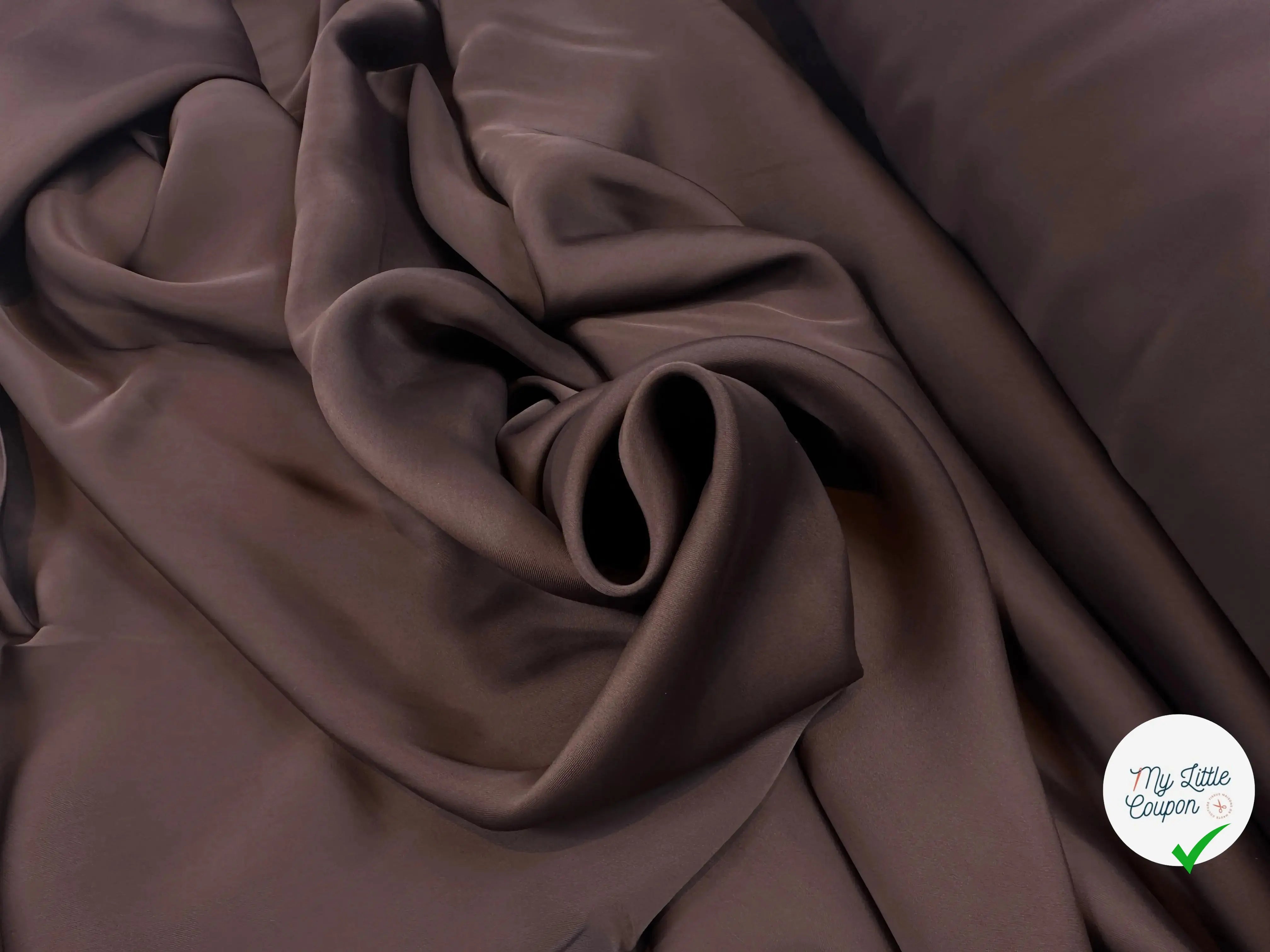 TOILE VISCOSE  FROIDE  CHOCOLAT MSO