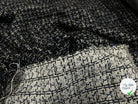 TWEED BLACK & BLUE 19%VISCOSE - My Little Coupon