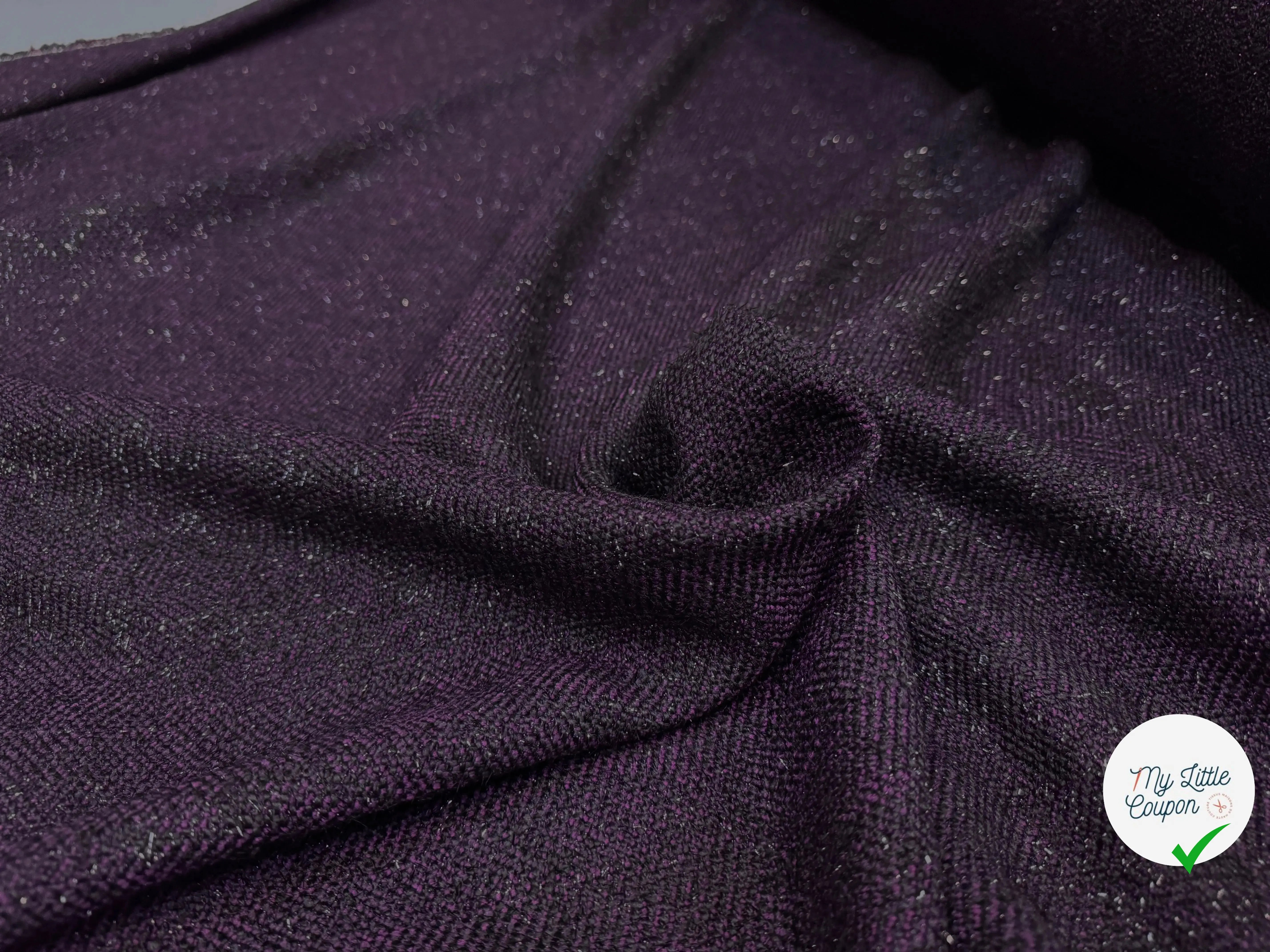 TWEED NOIR TENDANCE VIOLET - My Little Coupon