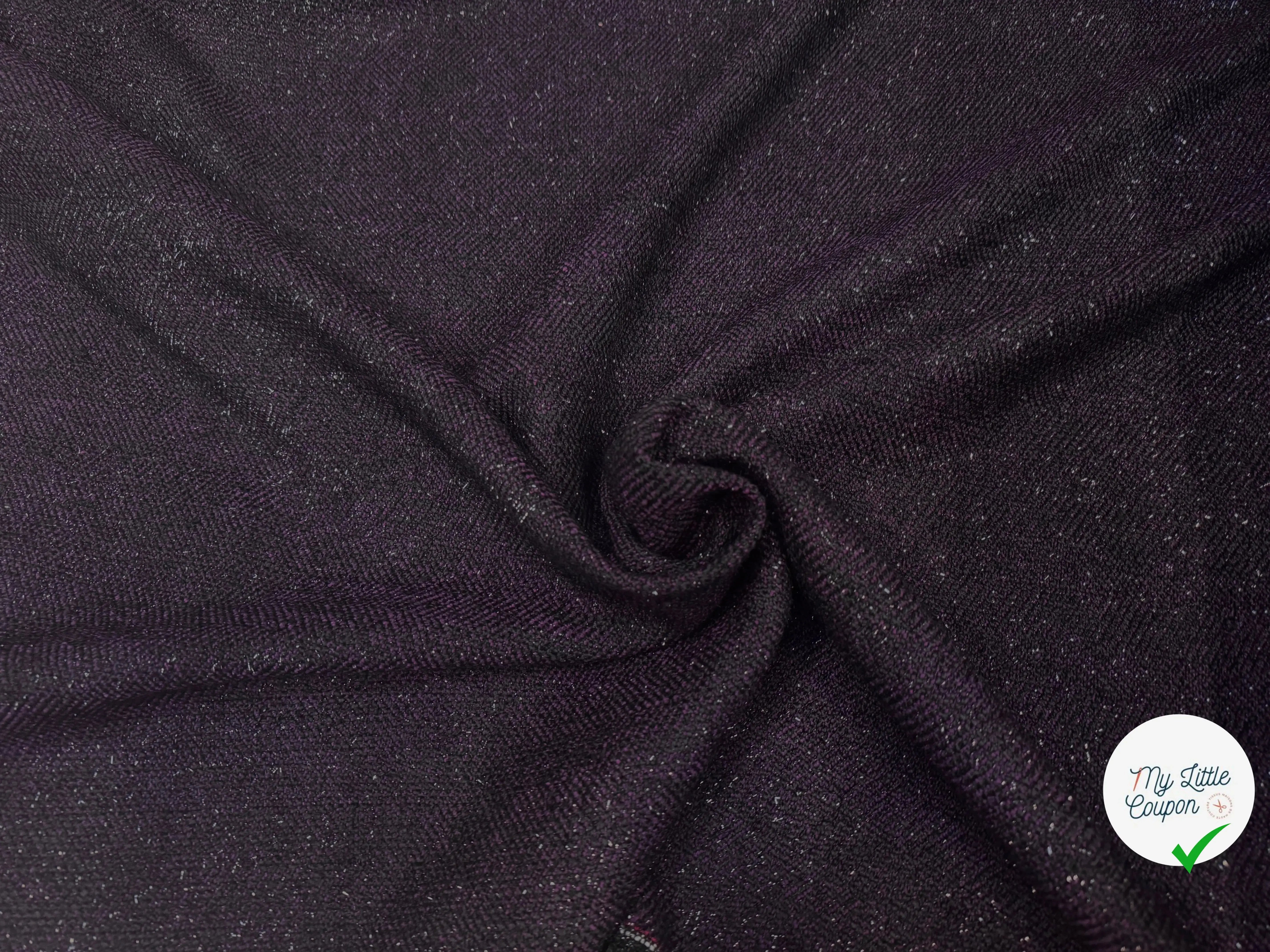 TWEED NOIR TENDANCE VIOLET - My Little Coupon