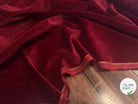 VELOURS DE COTON NIEDIECK ROUGE LIE DE VIN - My Little Coupon