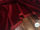 VELOURS DE COTON NIEDIECK ROUGE LIE DE VIN - My Little Coupon