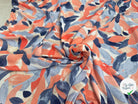 VISCOSE FEUILLAGE PEAU DE PÊCHE PASTEL - My Little Coupon