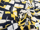 VISCOSE GÉOMETRIE IMPARFAITE DE BLEU & JAUNE - My Little Coupon