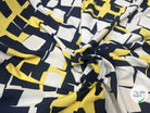 VISCOSE GÉOMETRIE IMPARFAITE DE BLEU & JAUNE - My Little Coupon