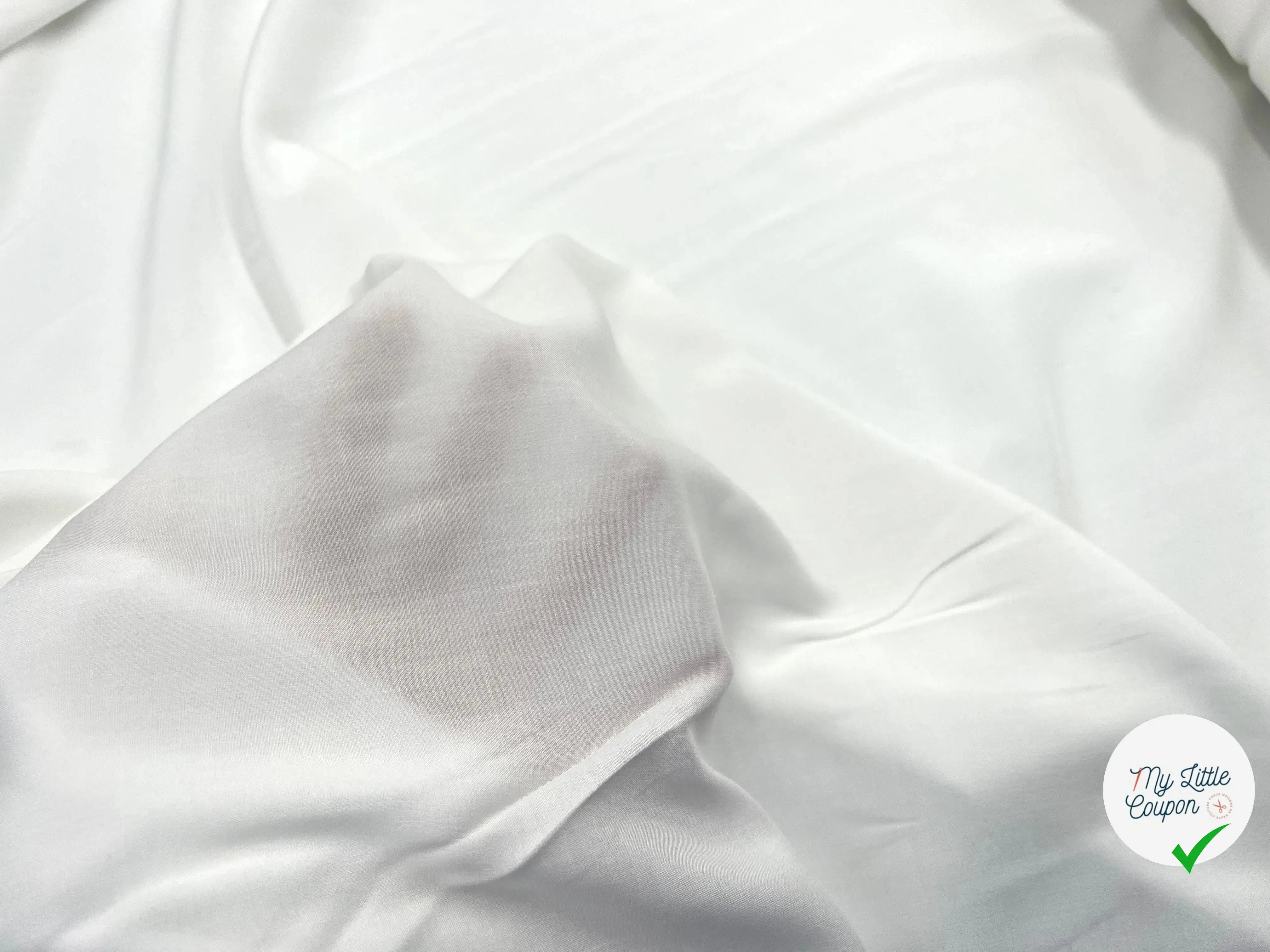 VOILE VISCOSE BLANC CASSÉ - My Little Coupon - tissu - coudre
