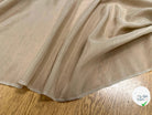 VOILE DE SOIE BEIGE CAMEL TRANSPARENT - My Little Coupon