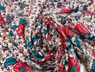WOOLPEACH GROSSE FLEUR ROUGE FOND BEIGE - My Little Coupon