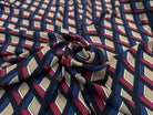 (Chute) WOOLPEACH MOTIFS GEOMÉTRIQUES BLEU ROUGE NOIR - My Little Coupon
